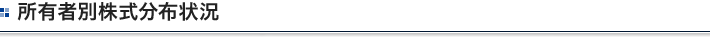 所有者別株式分布状況