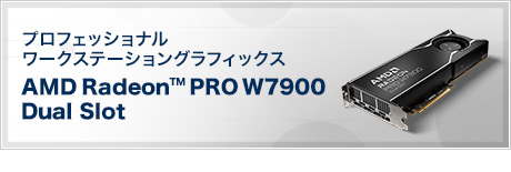 プロフェッショナルワークステーショングラフィックス AMD Radeon™ PRO W7900 Dual Slot